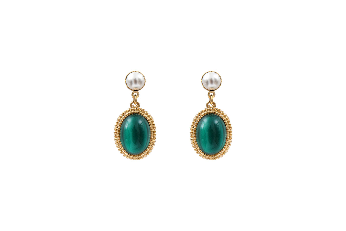 Amelita Elegant Refined Earrings in Blue