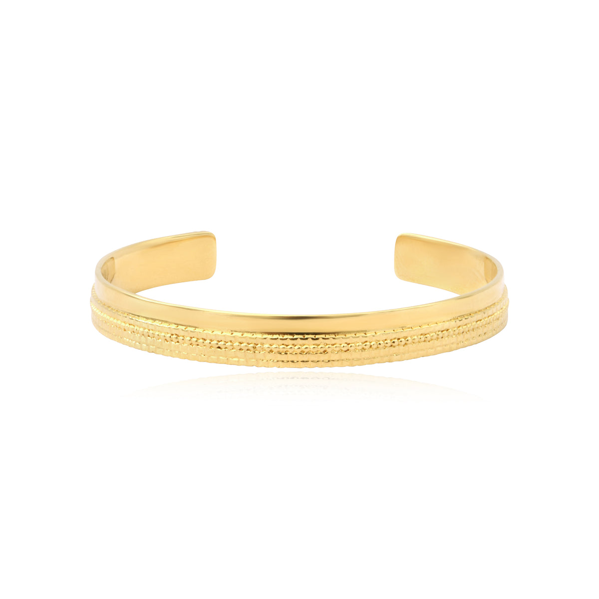 Ashanti Slim Adjustable Bangle – Gold – Size M