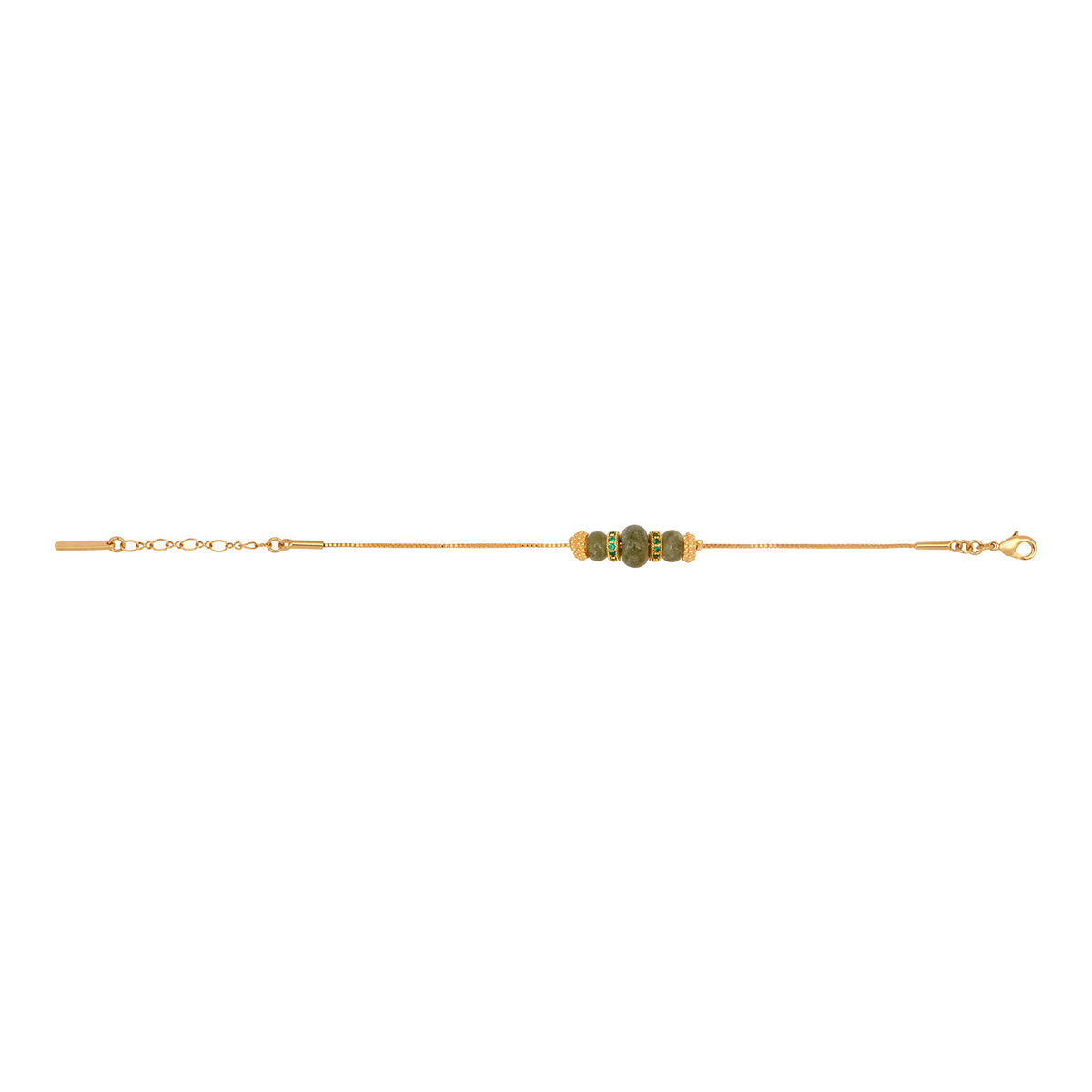 Avola Slim Adjustable Bracelet in Green