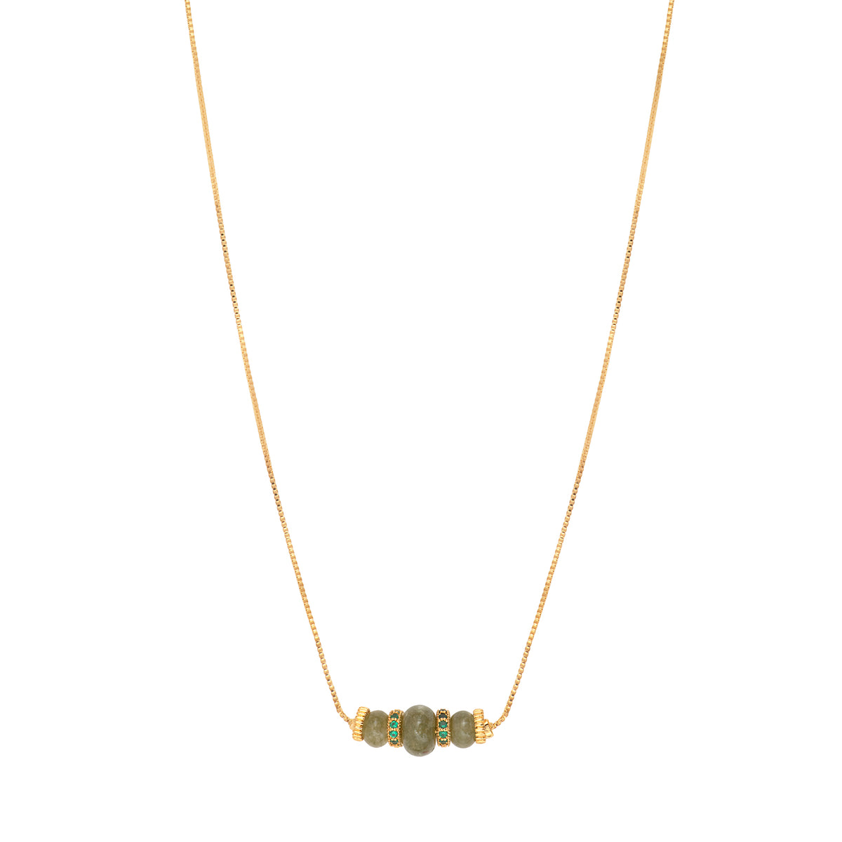 Avola Pendant Necklace in Green