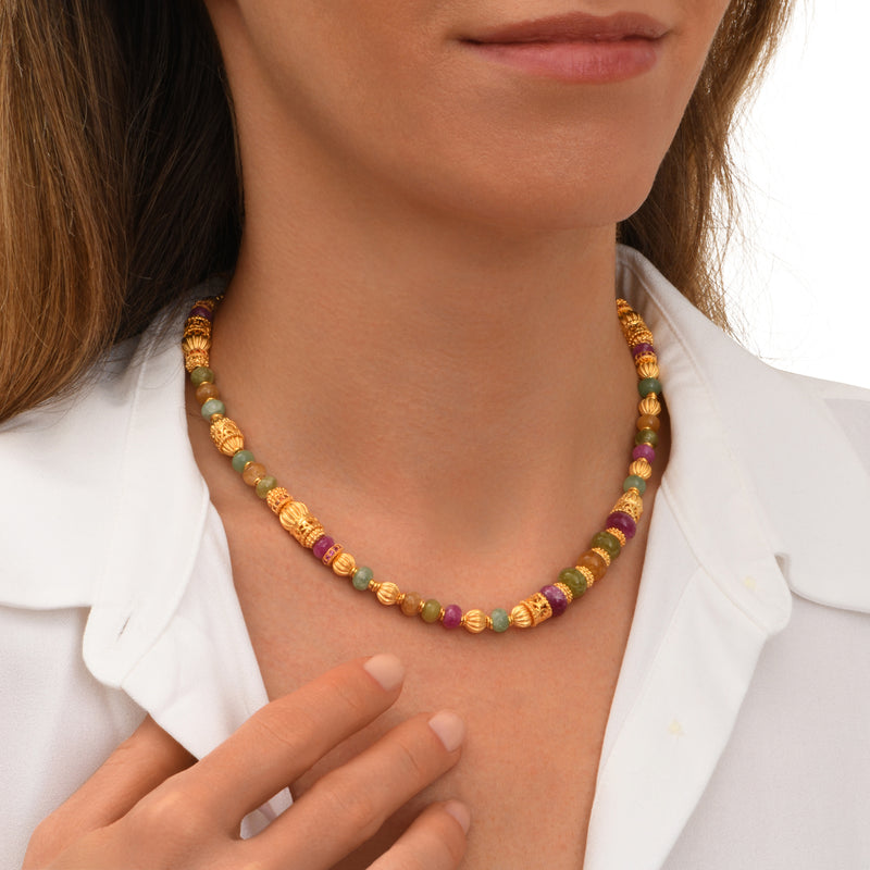 Avola Adjustable Necklace in Multi-Color