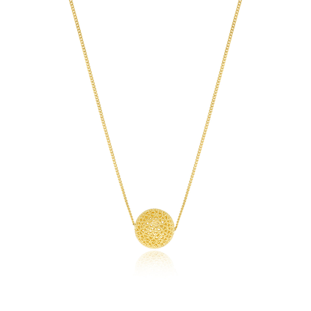 Betty Pendant Necklace with Gold-Plated Metal in Gold