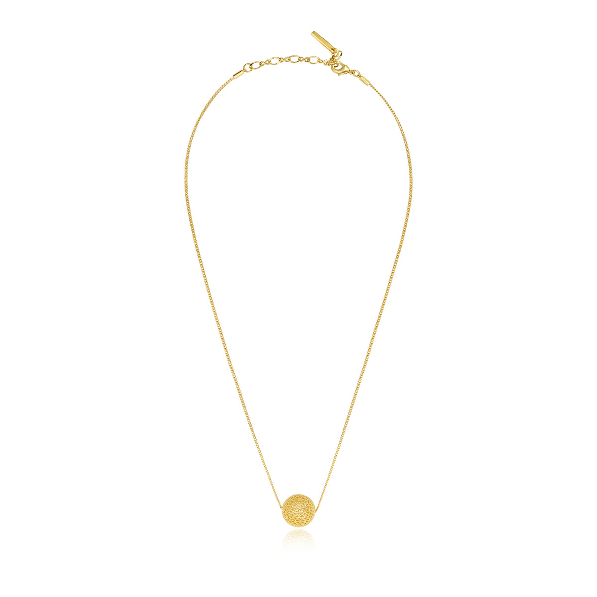 Betty Pendant Necklace with Gold-Plated Metal in Gold