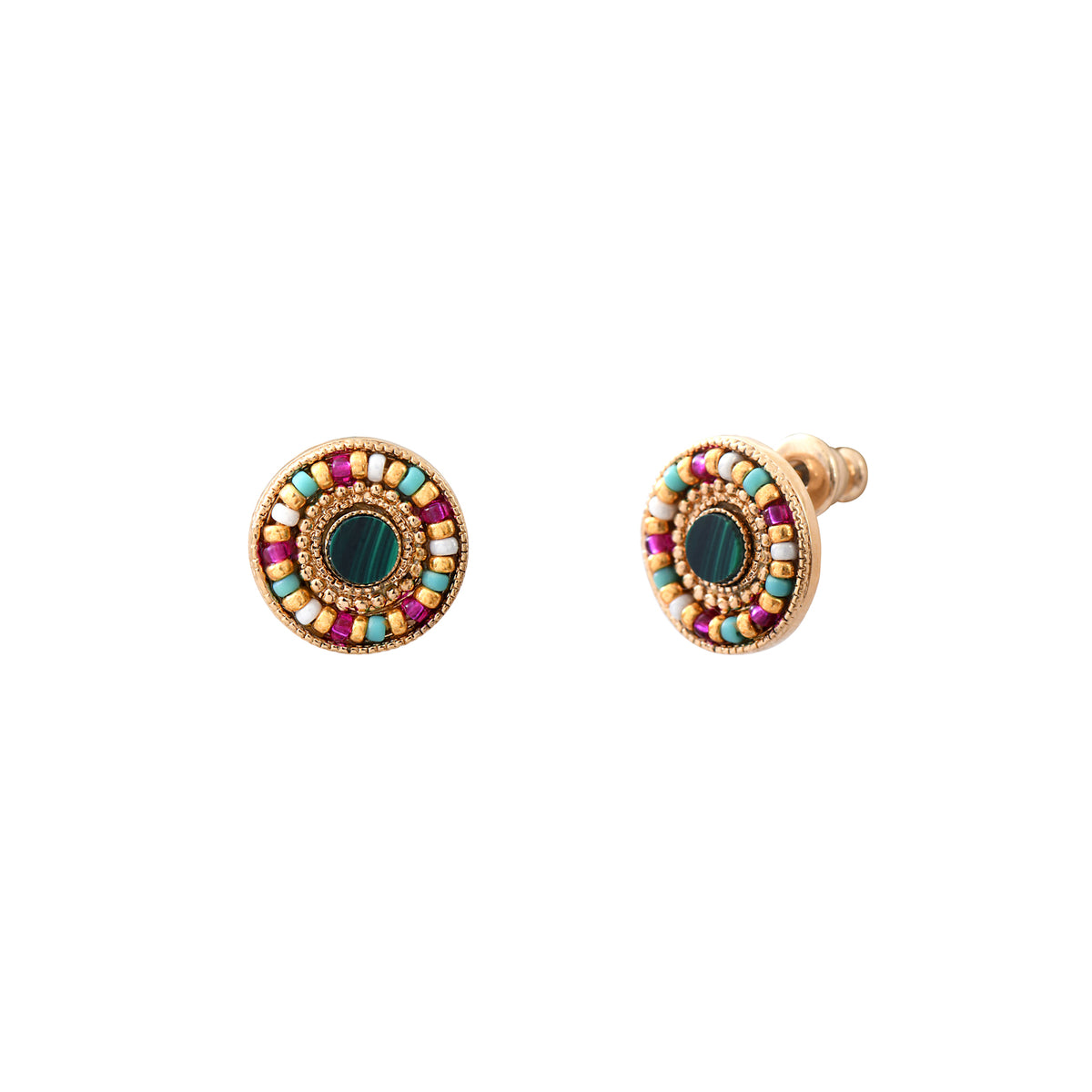Claudia Stud Earrings in Green