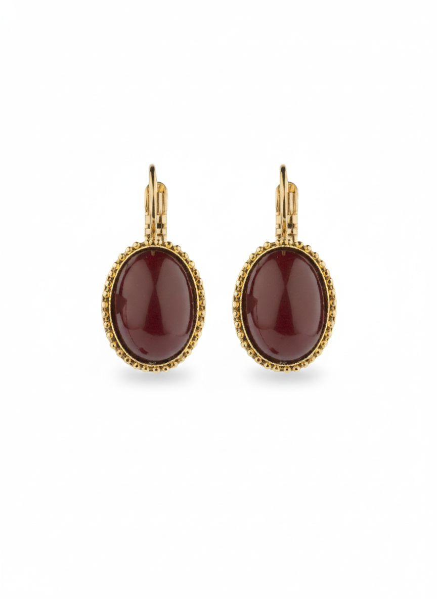 Gabriela Chic Refined Prestige Earrings in Red