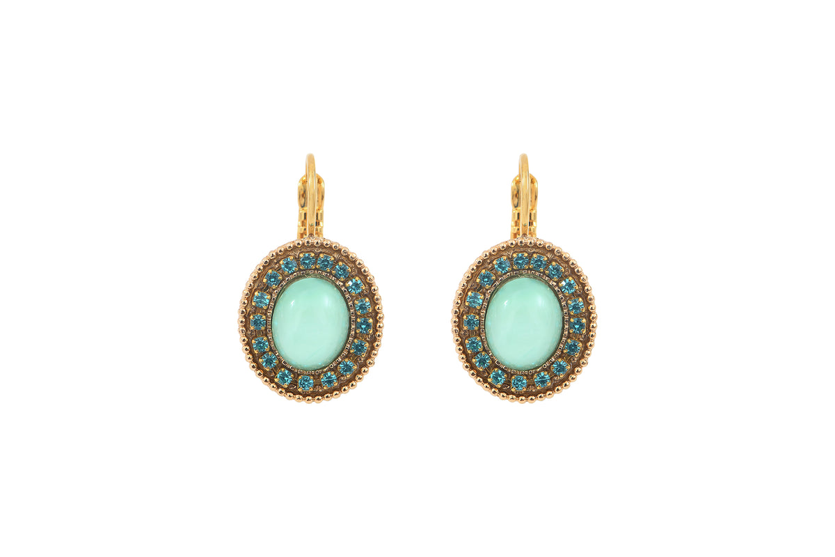 Louise Refined Prestige Crystal Earrings in Blue