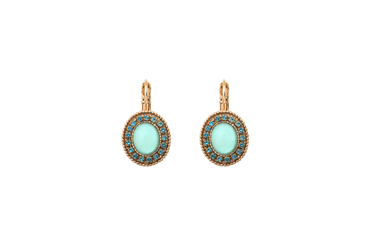 Louise Delicate Prestige Crystal Earrings in Blue