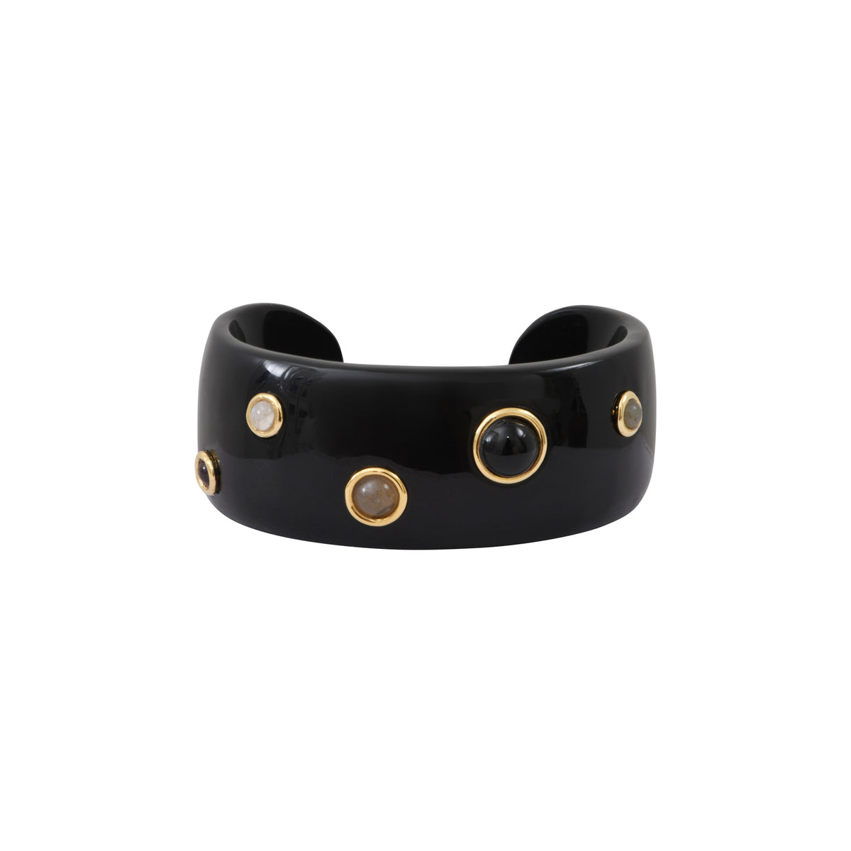 Masseria Wide Cuff Bracelet in Black