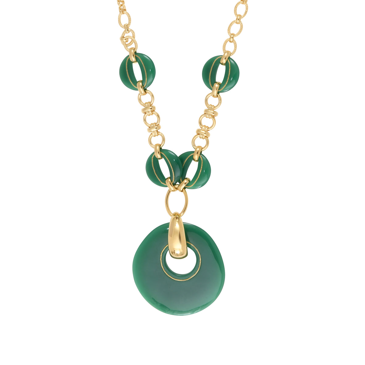 Masseria Adjustable Sautoir Necklace in Green