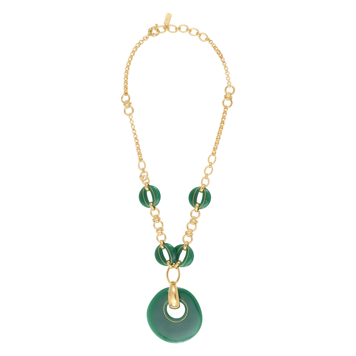 Masseria Adjustable Sautoir Necklace in Green