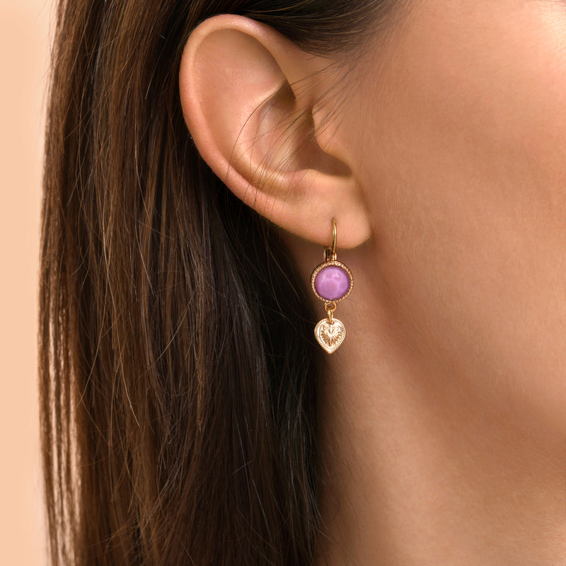 Mindoro Mini Earrings in Purple
