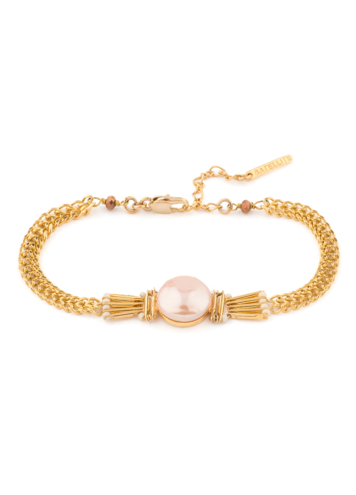 River Princess Refined Adjustable Bracelet in White