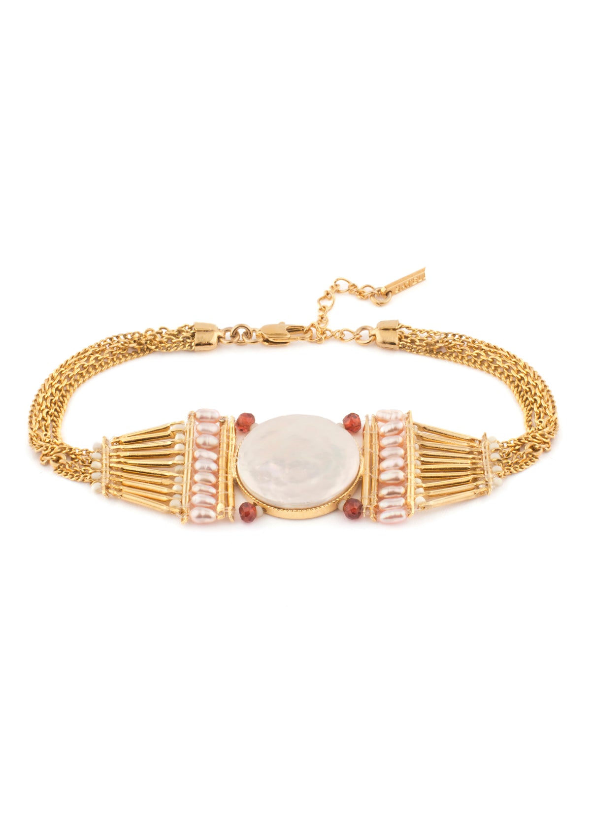 River Princess Feminine Adjustable Bracelet in White