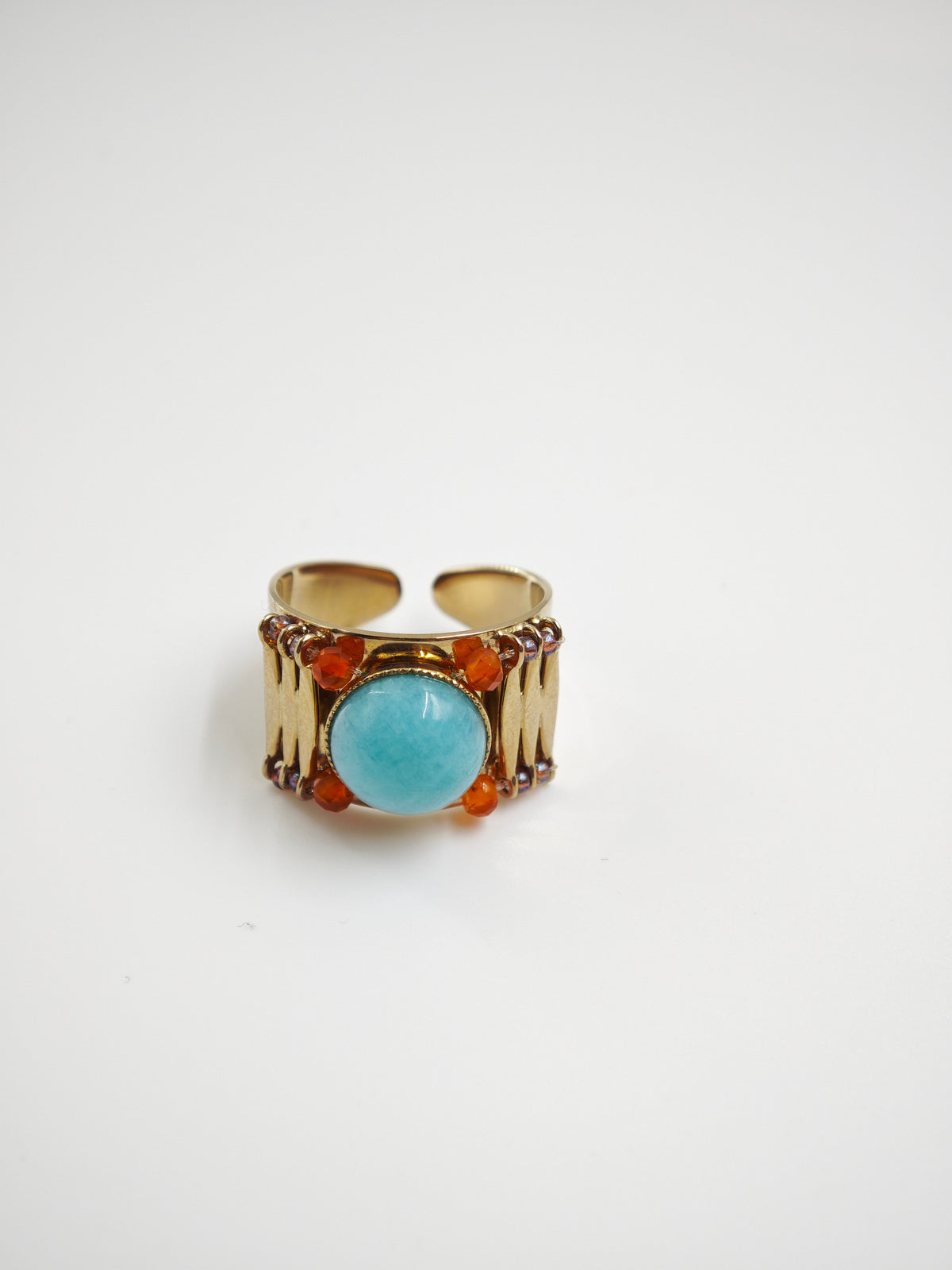 River Princess Elegant Adjustable Ring in Blue